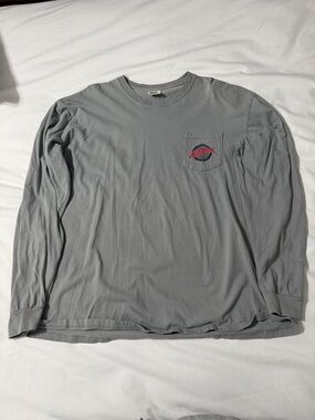 Old Row comfort color men’s long sleeve pocket t shirt with Athens logo